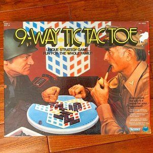 vintage 9-way tic tac toe unique strategy game for the whole family NEW 1977